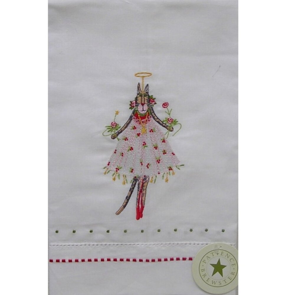 Patience Brewster Krinkles Grace Rose Toes Tea Towel